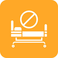 Fototapeta premium Bed shortage Icon