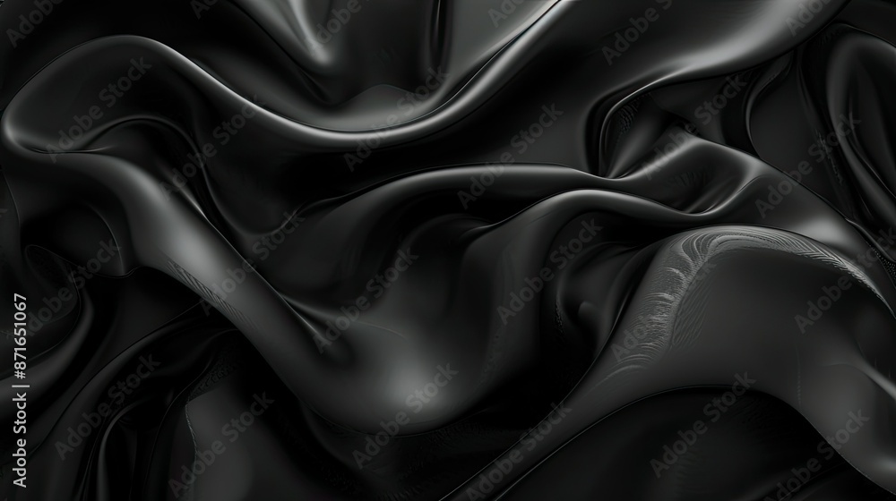 Aufkleber smooth black abstract texture, providing a minimalist and versatile background for visuals