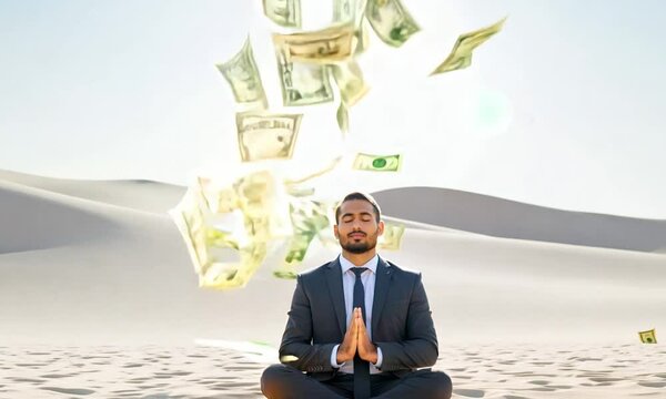 Meditative spirituality produces good energy, which results in money.