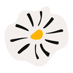 Obraz premium Daisy flower png sticker, aesthetic collage element