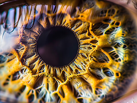 Primer plano iris ojo