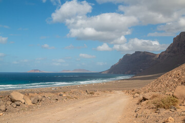 Coast of Atlantic ocean, Famara, Lanzarote