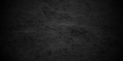 Old black wall interior retro vintage paper backdrop grunge background. Black background vintage backdrop Style background with space. Black stone wall texture grunge rock surface. Vector old wall.