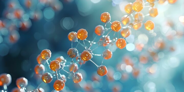 Visualizing the 3D Structure of Vitamin B12 for Science Education. Concept Scientific Illustration, 3D Molecular Model, Vitamin B12 Structure, Educational Visuals