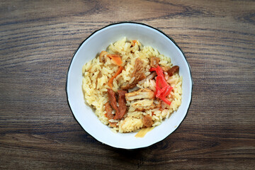 家庭料理の鶏釜飯し