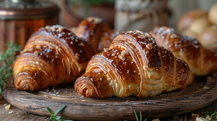 A blank space filled with the aroma of freshly baked croissants and the sound of accordion music, depicting EnrouteFrance