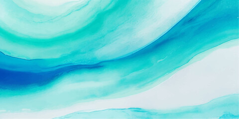 abstract soft blue and green abstract water color ocean wave texture background. Banner Graphic Resource as background for ocean wave and water wave abstract graphics	