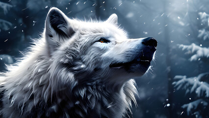 animal, white, wild, wolf, wildlife, nature, predator, head, background, mammal, isolated, fur, face, art, beast, graphic, carnivore, illustration, dog, lupus, winter, black, vector, portrait, snow, c