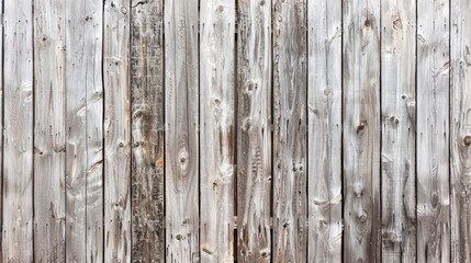 Naklejka premium Aged weathered wooden fence backdrop with wooden pattern Full view with empty space