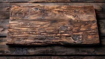 Obraz premium Aged brown wooden table with space for design