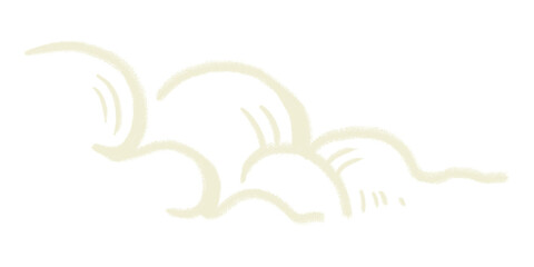 Tropical cloud  png sticker, transparent background