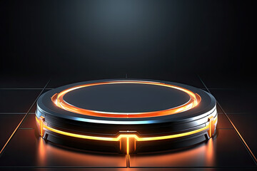 Futuristic pedestal for displaying products.