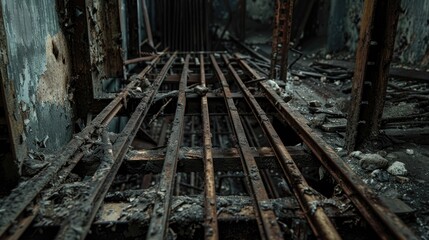 Decay of metal bars in vacant Yuen Long residence