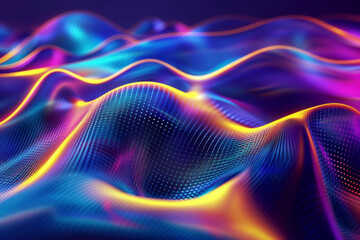 Abstract Vibrant Waves