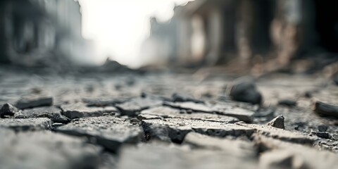 The Lingering Effects of War Devastation Enduring Consequences, Destruction of Life, and Echoes of Warfare. Concept War Devastation, Enduring Consequences, Destruction of Life, Echoes of Warfare