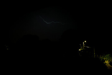 La foudre de l'orage