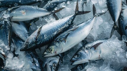 Obraz premium Wholesale Trade of Short Body Mackerel for Seafood Distributors