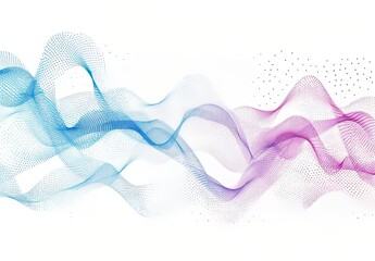 The waves with particles will be shown on a white background with lines of many low poly spheres. As a poster, cover, banner or placard design, this could be used in many ways.