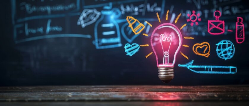 Chalkdrawn value proposition with annotations, Value Proposition, business framework