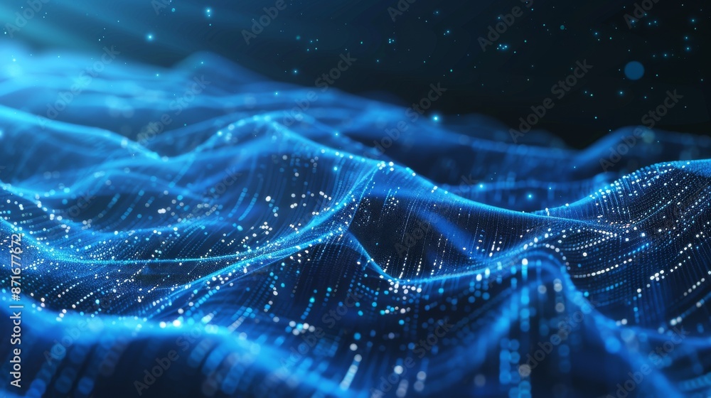 Poster intuitive communication structure of data transmission. futuristic hexagon illustrations. technology