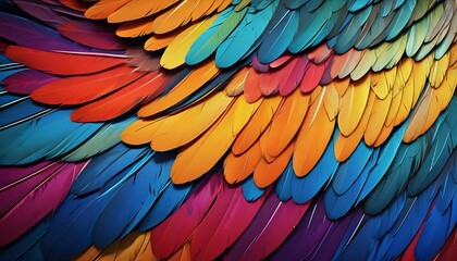 Obraz premium Birds wings abstract background with matellic colours 