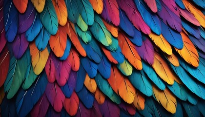 Obraz premium Birds wings abstract background with matellic colours 