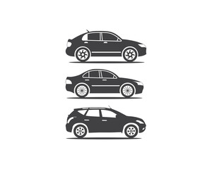 car silhouette vector illustrations
