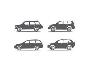car silhouette vector illustrations