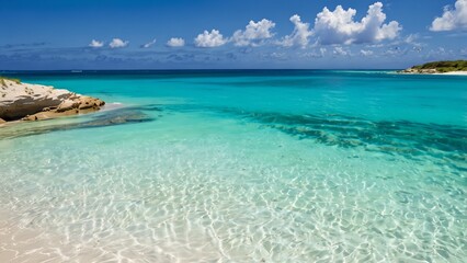 Fototapeta premium Ocean crystal-clear water