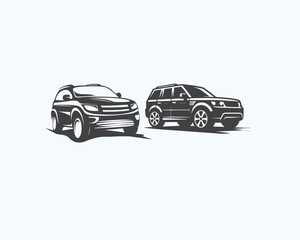car silhouette vector illustrations