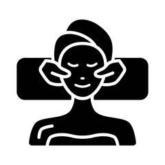 Facial massage line icon. Skincare, beauty, relaxation, wellness, facial treatment, self-care, therapy, health, rejuvenation, anti-aging, facial care, pampering, spa, glow
