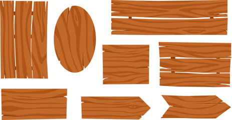 wooden signs and markers