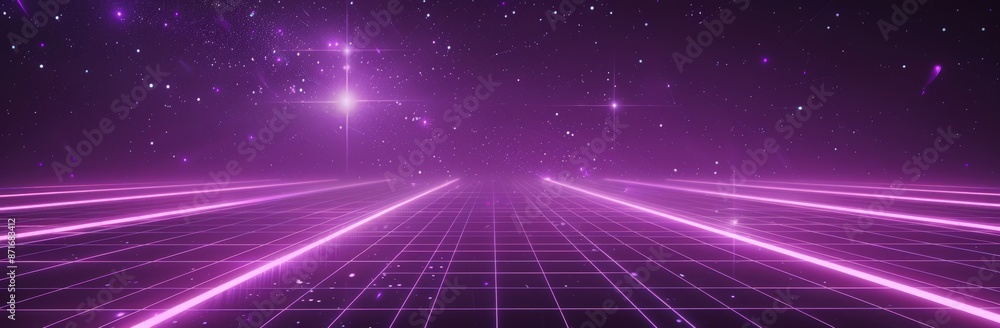 Poster digital cyber surface style of the 1980s. retro cyberpunk style 8s sci-fi background. 3d illustratio