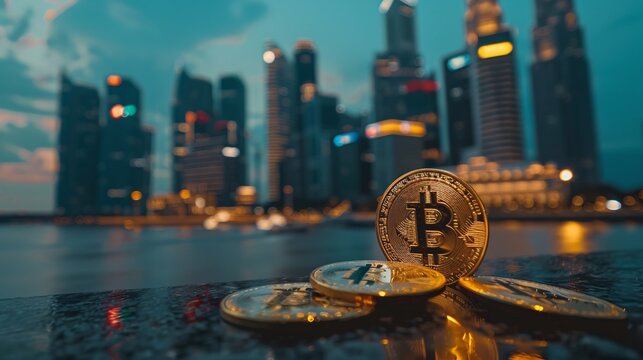 A background displaying cryptocurrency on the Binance trading app, highlighting Bitcoin (BTC) along with altcoins such as BNB, Ethereum, Dogecoin, and Cardano, and showcasing aspects of the DeFi