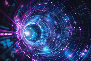 Abstract background on atomic particle accelerators