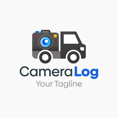 Camera Logistic Logo Vector Template Design. Good for Business, Startup, Agency, and Organization