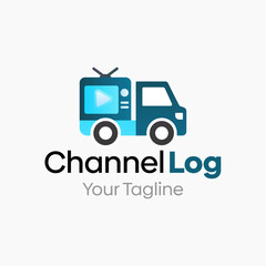 Channel Logistic Logo Vector Template Design. Good for Business, Startup, Agency, and Organization