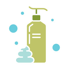 Obraz premium Skincare products line icon. Lotion, cream, moisturizer, floral, tube, bottle, pump, container, cosmetic, beauty, treatment, self-care, hydration, natural, organic, ingredients, soothing