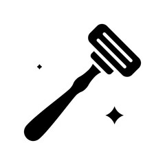 Razor line icon. Shaving, grooming, tool, personal care, hygiene, blade, handle, equipment, facial, hair removal, skincare, beauty, shaving tool, clean, hygiene tool, grooming tool, personal grooming