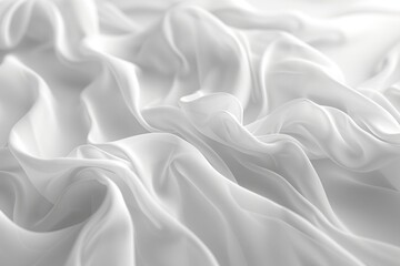 Obraz premium A white fabric with a pattern of waves