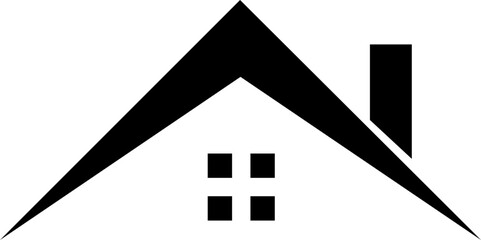 House or home roof fill icon. House top vector symbol for website, mobile app, infographic. Real estate home logo illustration for realtor, roof construction and repair icon on transparent background.