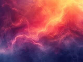 Obraz premium An abstract wave of colorful smoke.