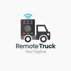 Remote Truck Logo Vector Template Design. Good for Business, Startup, Agency, and Organization