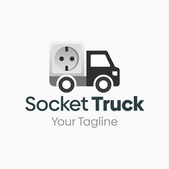 Socket Truck Logo Vector Template Design. Good for Business, Startup, Agency, and Organization