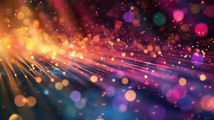 Abstract Colorful Lights and Bokeh