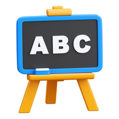 3d render blackboard