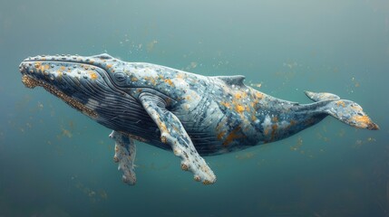 Fototapeta premium A magnificent humpback whale.