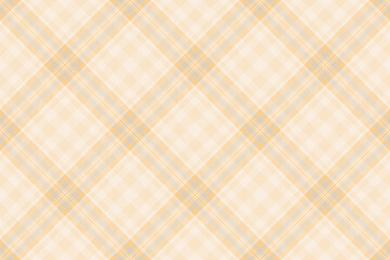 Harmony textile check tartan, collection seamless vector background. Checkered plaid pattern texture fabric in light and amber colors.