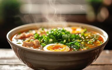 Chicken pho instant soup, Vietnamese flavor, light and aromatic