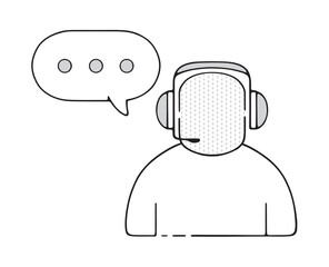 シンプルなオペレーターのアイコン